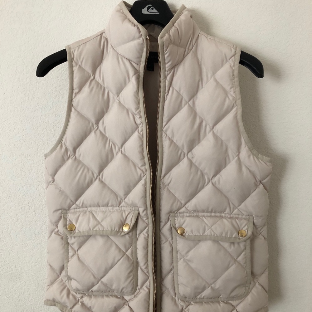 J Crew Cream Vest Size S